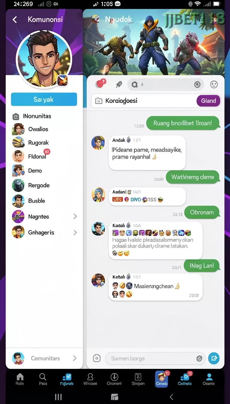 Cuplikan layar 5GTOTO — menu navigasi
